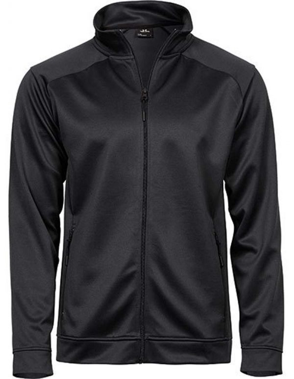 Performance Zip Sweat Kleur Zwart