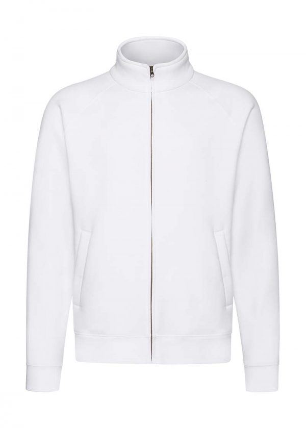 Premium Sweat Jacket Kleur White