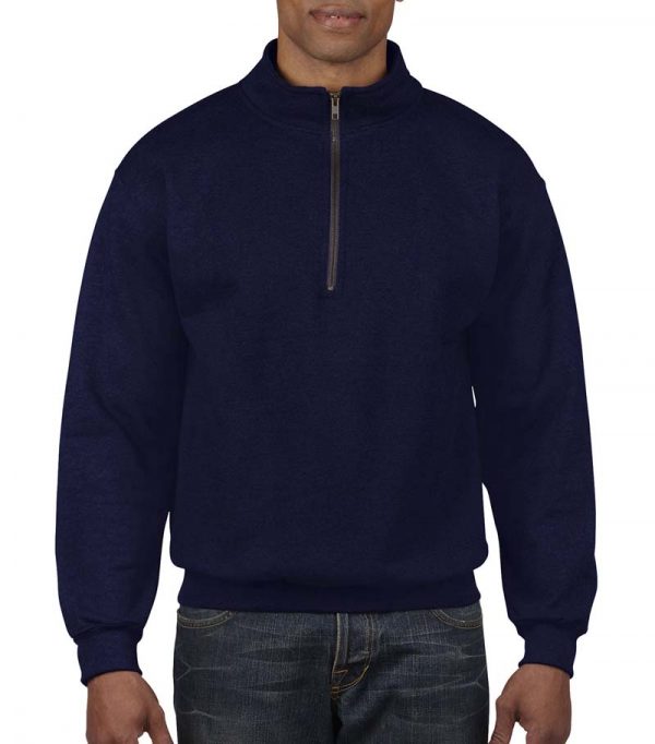 Vintage 14 Zip Sweat Kleur Navy