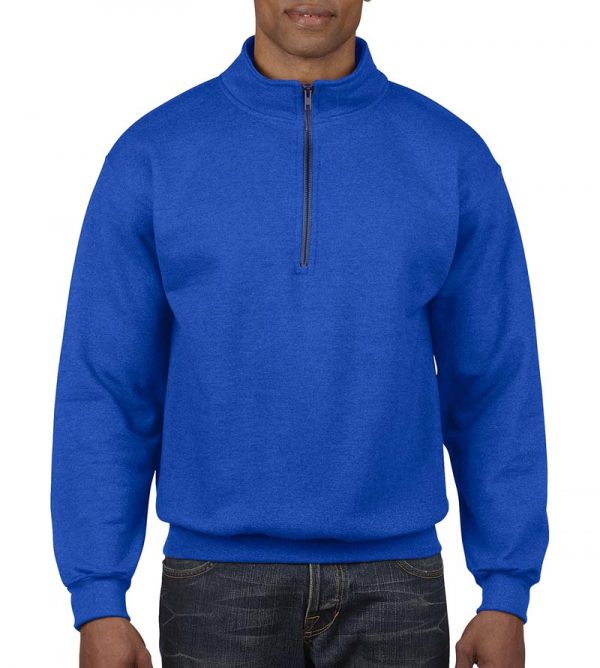 Vintage 14 Zip Sweat Kleur Royal