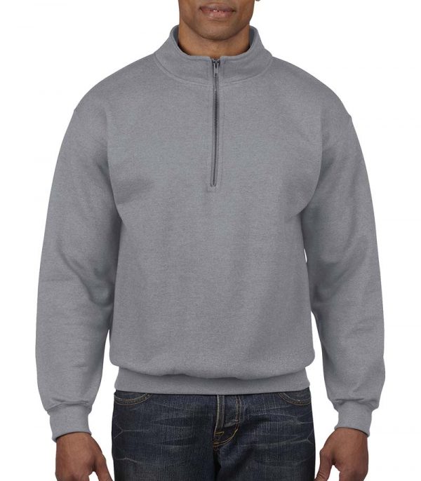 Vintage 14 Zip Sweat Kleur Sport Grey