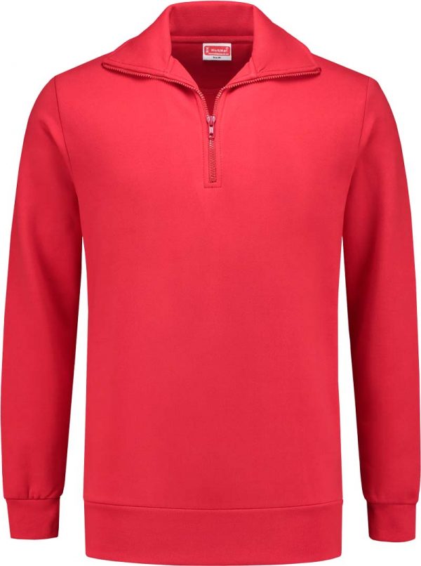 7703 H Front WorkMan Professional Workwear Outfitters Zipper Sweater ROOD