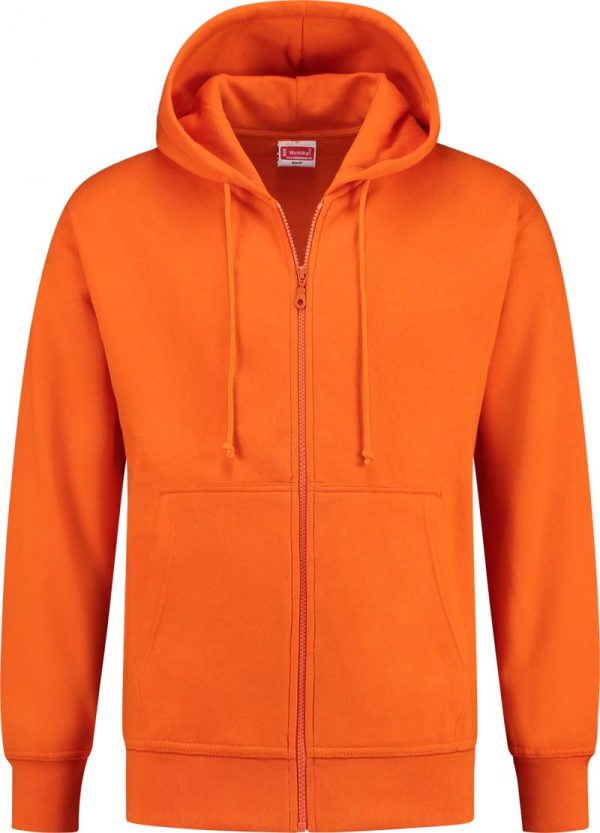 8409 H Front WorkMan Professional Workwear Uni Hooded Sweatvest ORANJE