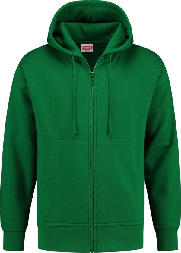 8420 H Front WorkMan Professional Workwear Uni Hooded Sweatvest GROEN