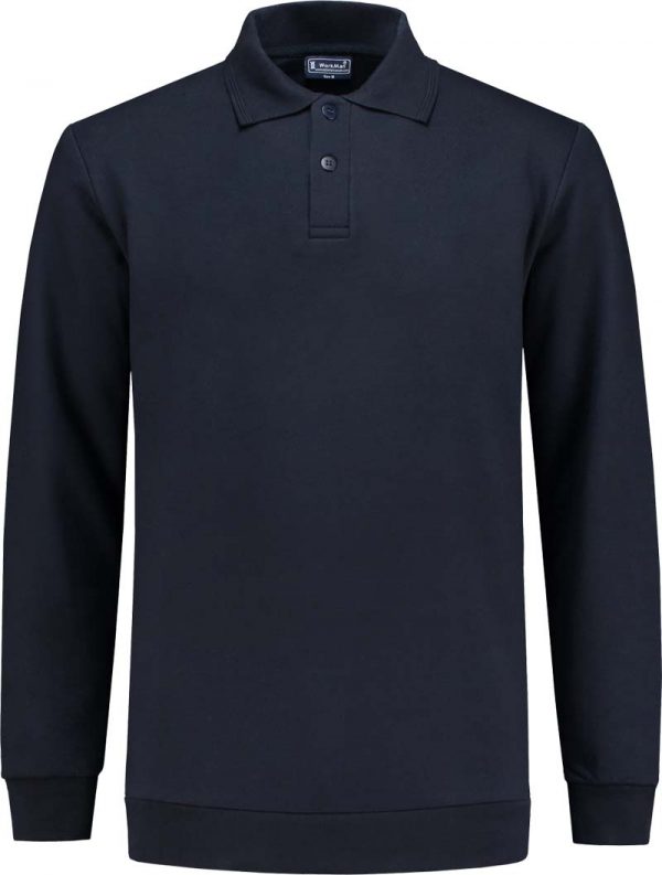 9302 H Front WorkMan Professional Workwear Outfitters Polo Sweater NAVY