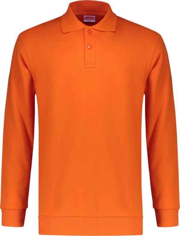 9309 H Front WorkMan Professional Workwear Outfitters Polo Sweater ORANJE