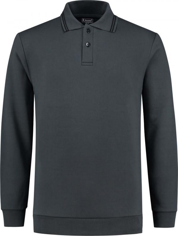 9374 H Front WorkMan Professional Workwear Outfitters Polo Sweater GRAPHITE