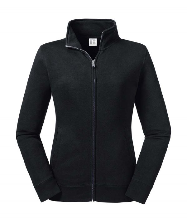 Ladies Authentic Sweat Jacket Kleur Black