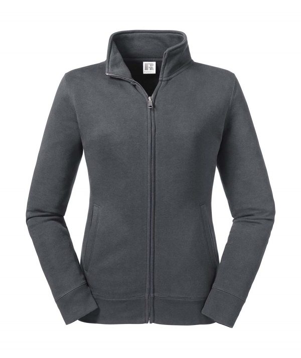 Ladies Authentic Sweat Jacket Kleur Convoy Grey