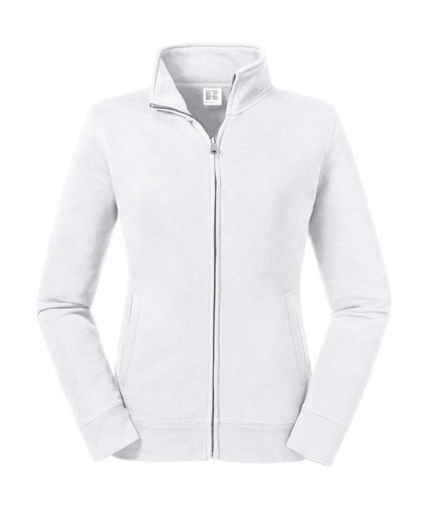 Ladies Authentic Sweat Jacket Kleur White