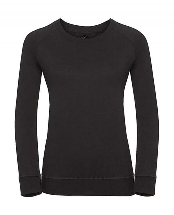 Ladies HD Raglan Sweat Kleur Black