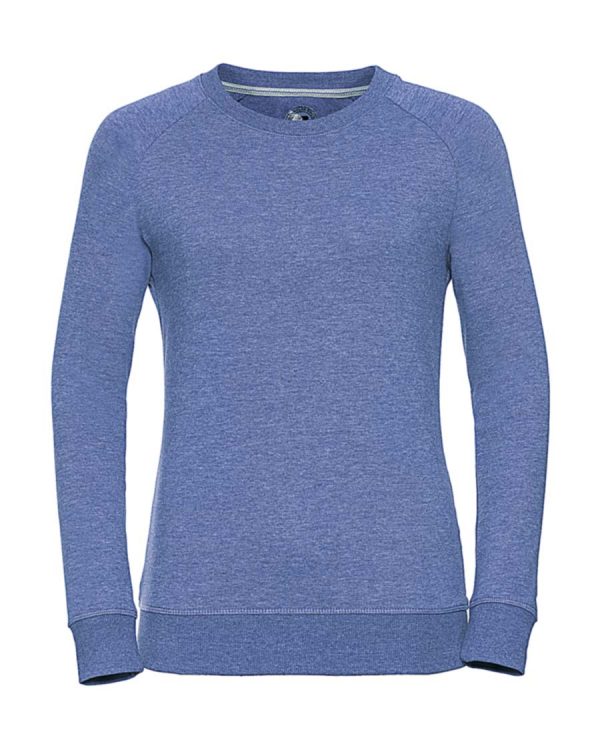 Ladies HD Raglan Sweat Kleur Blue Marl