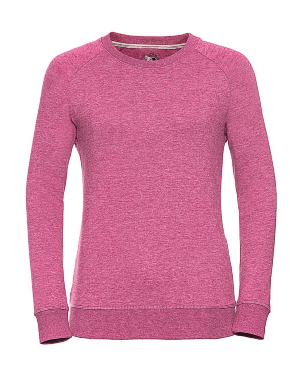 Ladies HD Raglan Sweat Kleur Pink Marl