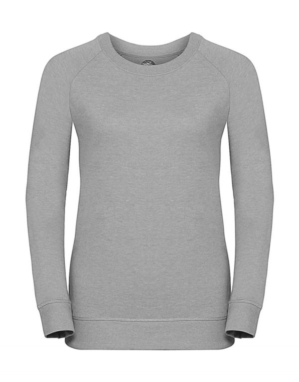 Ladies HD Raglan Sweat Kleur Silver Marl