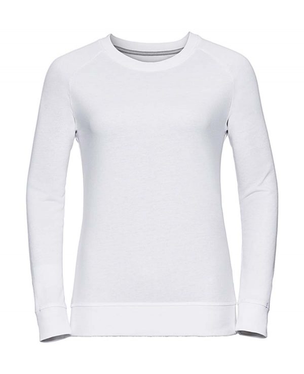 Ladies HD Raglan Sweat Kleur White