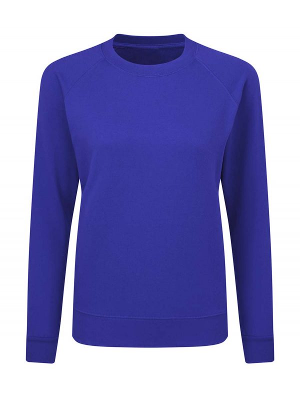 Ladies Raglan Sweat Kleur Royal Blue