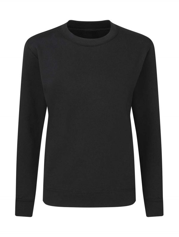 Ladies Sweatshirt Kleur Black