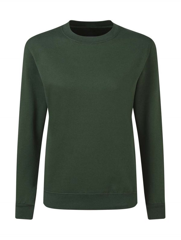 Ladies Sweatshirt Kleur Bottle Green