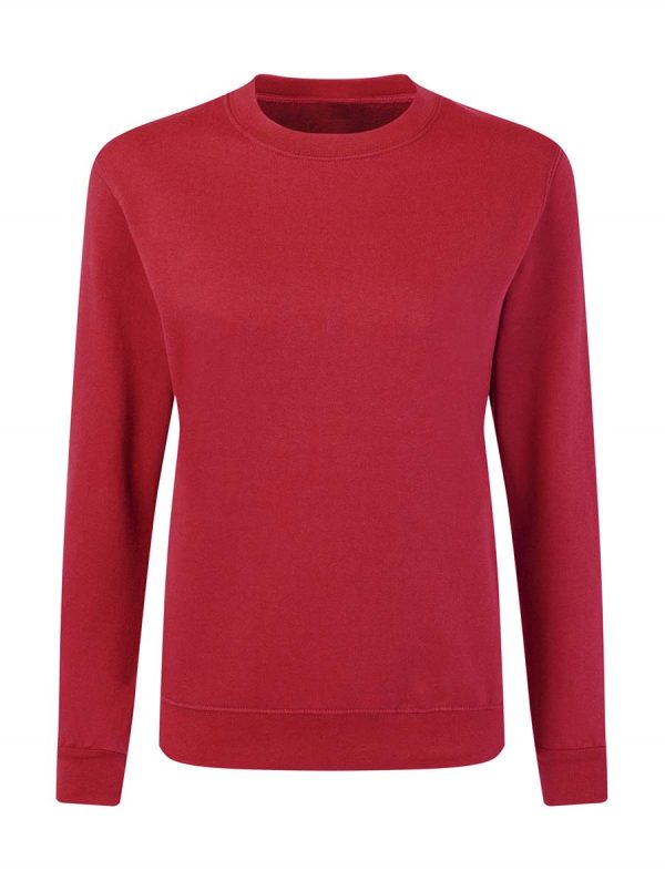 Ladies Sweatshirt Kleur Red