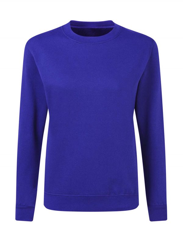 Ladies Sweatshirt Kleur Royal Blue