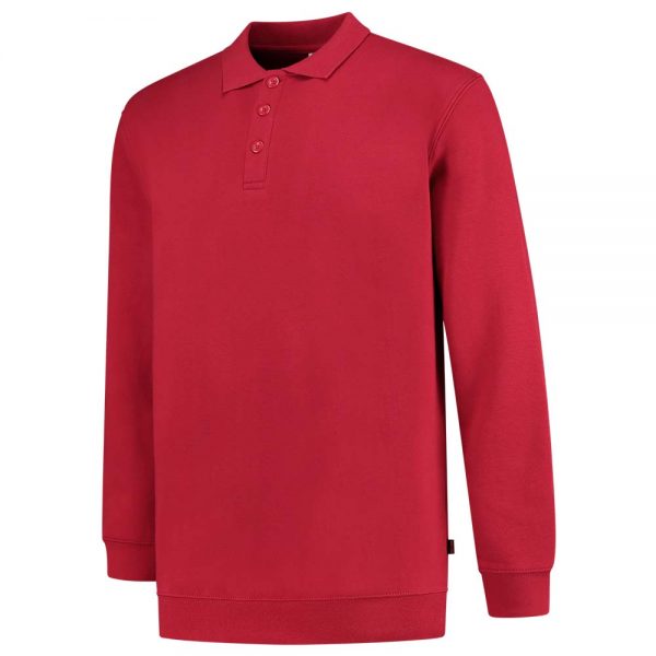 POLOSWEATER BOORD 60°C WASBAAR Kleur Rood