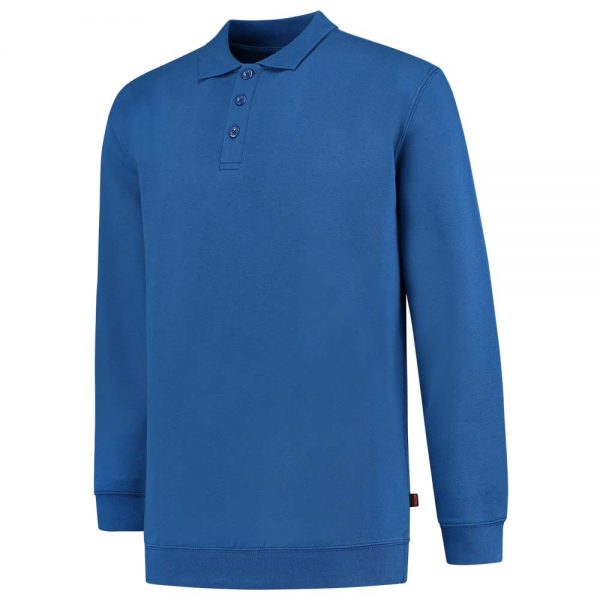 POLOSWEATER BOORD 60°C WASBAAR Kleur Royalblue