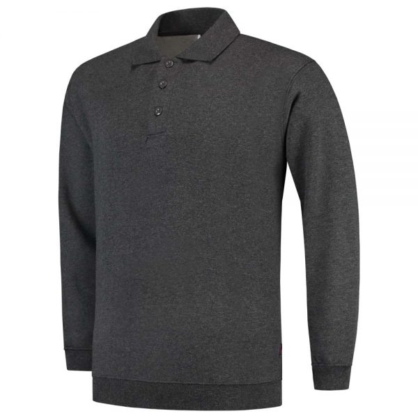 POLOSWEATER BOORD PSB 280 Kleur Antraciet Melange