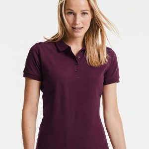Russell-Ladies Tailored Stretch Polo R-567F-0