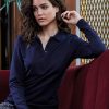 520.54 Ladies Luxury LS Stretch Polo Promo