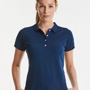 Russell-Ladies Fitted Stretch Polo R-566F-0