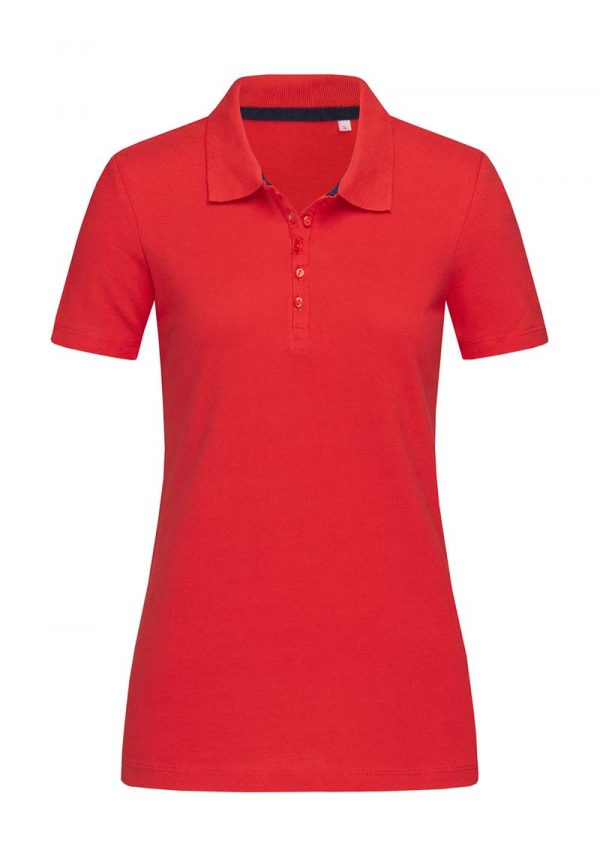 Hanna Polo Women Kleur Crimson Red