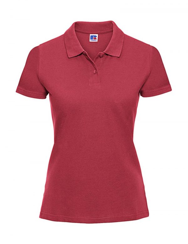 Ladies Classic Cotton Polo Kleur Classic Red