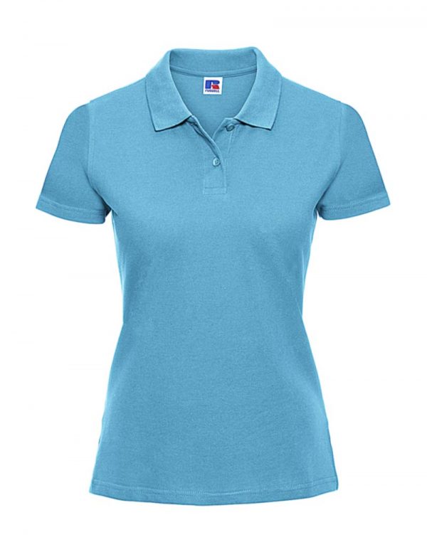 Ladies Classic Cotton Polo Kleur Turquoise