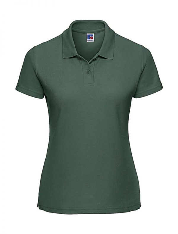 Ladies Classic Polycotton Polo Kleur Bottle Green