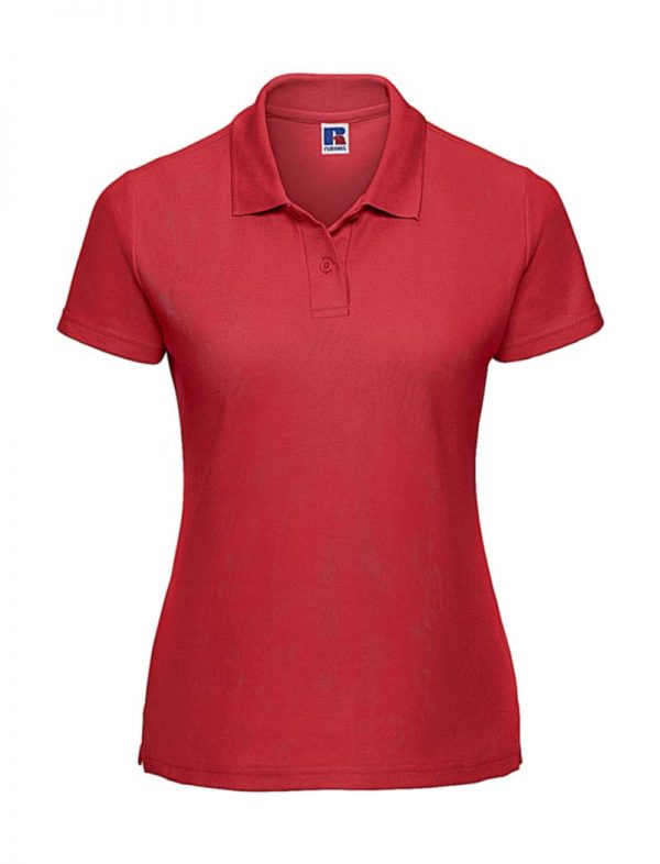 Ladies Classic Polycotton Polo Kleur Bright Red