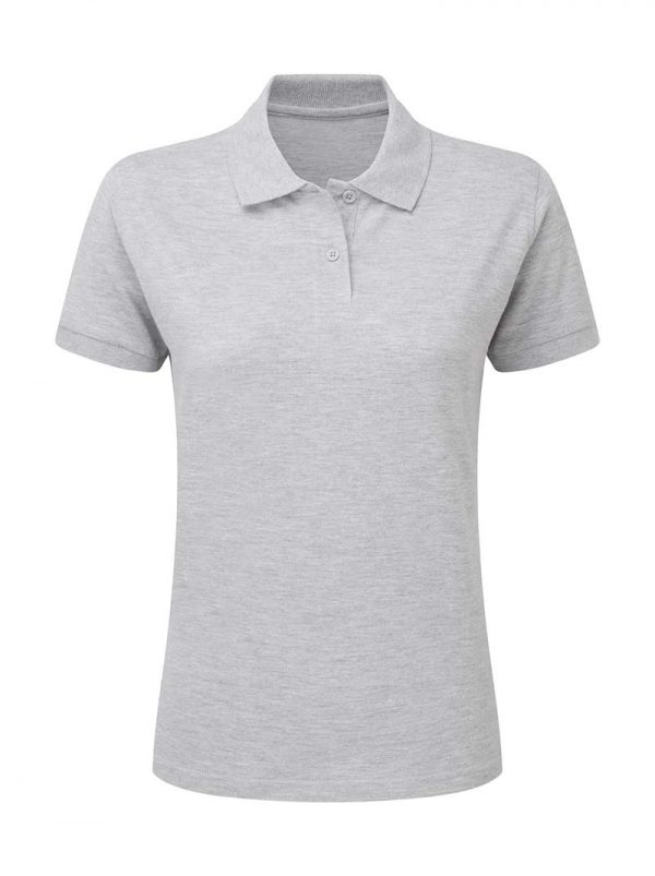 Ladies Cotton Polo Kleur Light Oxford