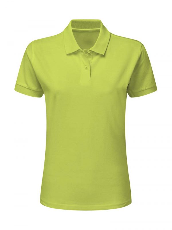 Ladies Cotton Polo Kleur Lime