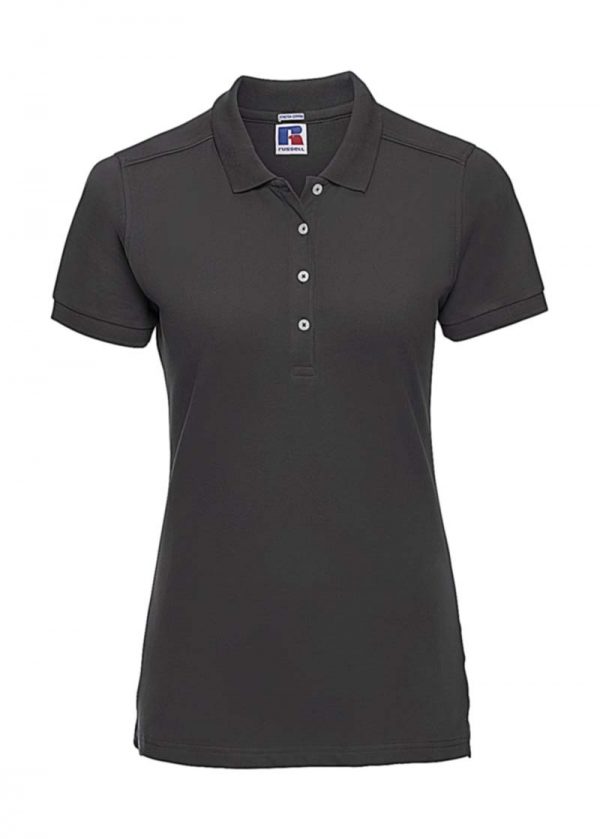 Ladies Fitted Stretch Polo Kleur Black