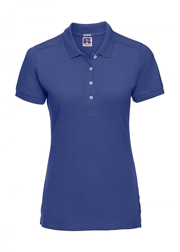 Ladies Fitted Stretch Polo Kleur Bright Royal