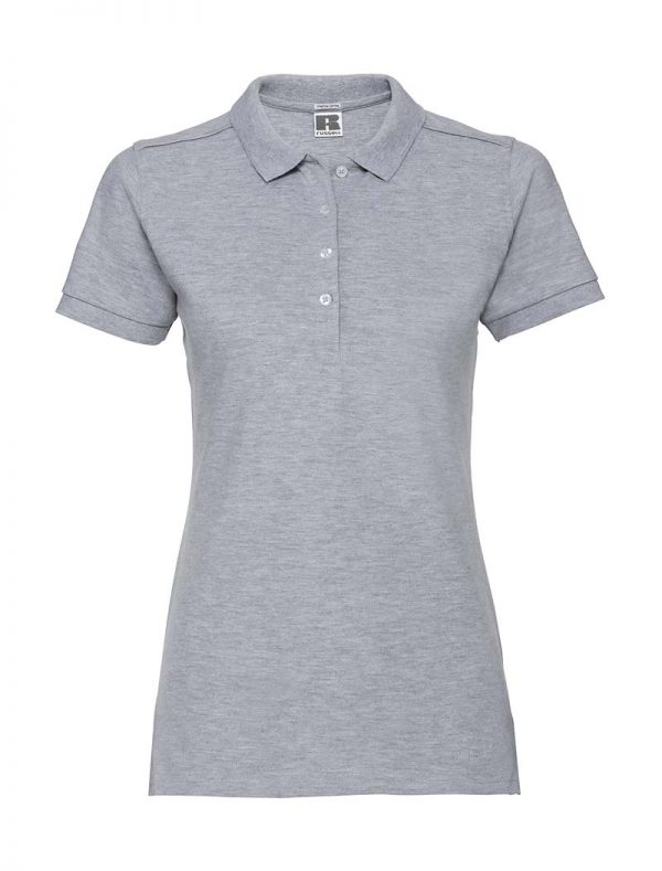 Ladies Fitted Stretch Polo Kleur Light Oxford