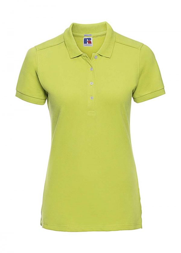 Ladies Fitted Stretch Polo Kleur Lime
