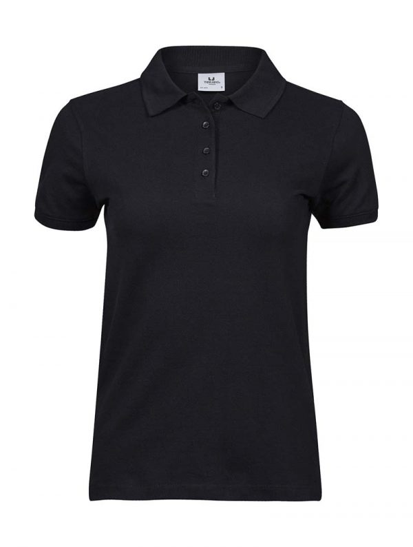 Ladies Heavy Polo Pique Kleur Black