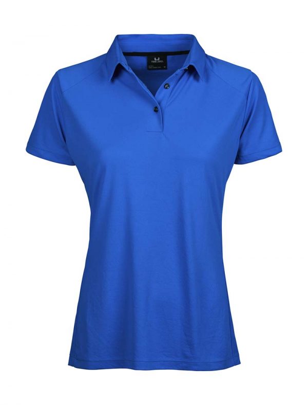 Ladies Luxury Sport Polo Kleur Electric Blue