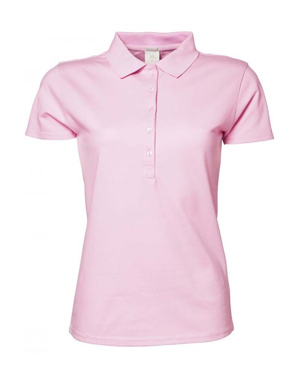 Ladies Luxury Stretch Polo Kleur Light Pink