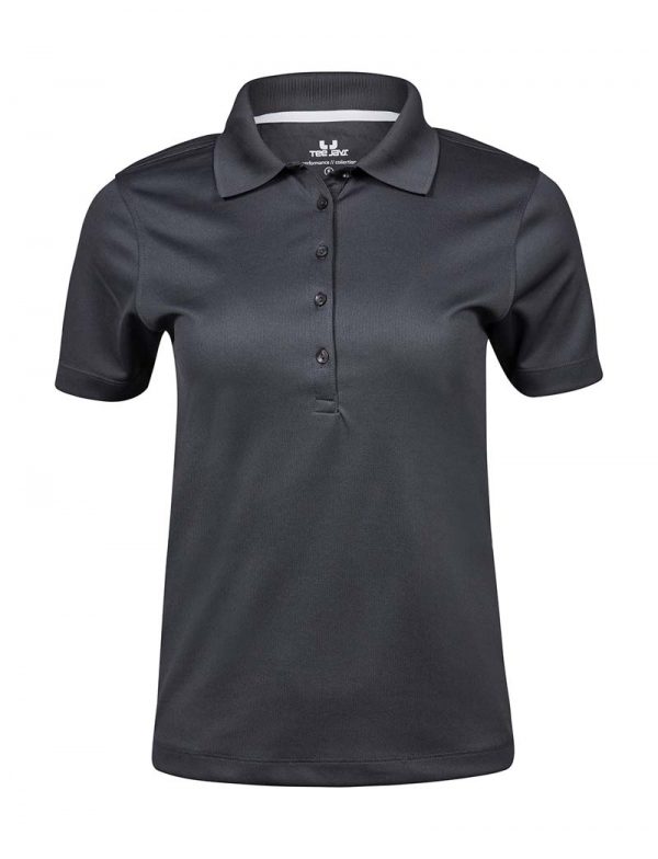 Ladies Performance Polo Kleur Dark Grey