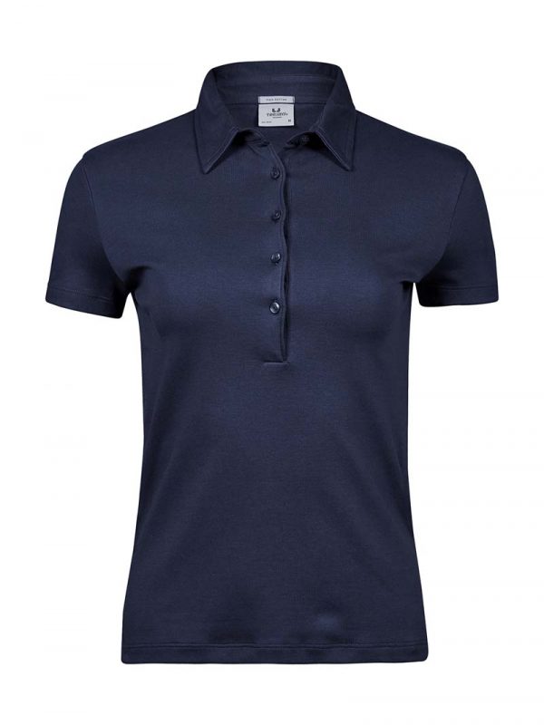 Ladies Pima Cotton Polo Kleur Navy