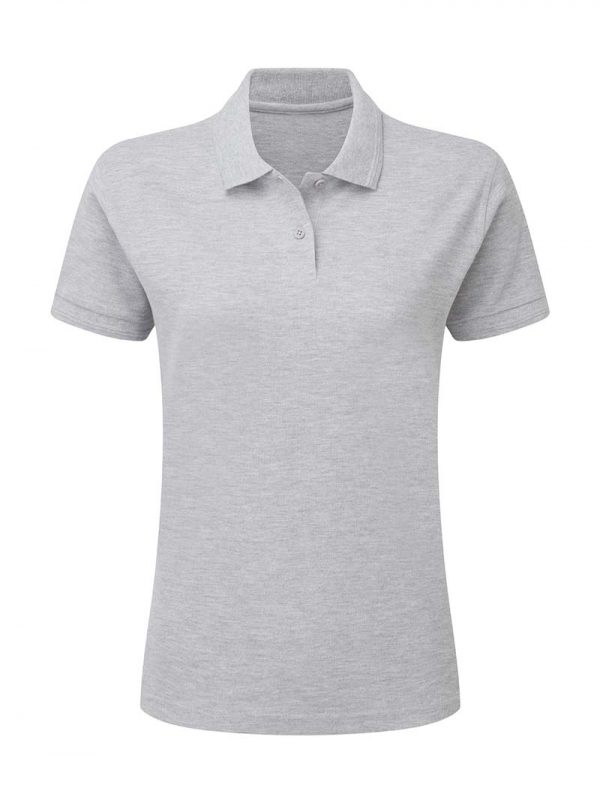 Ladies Poly Cotton Polo Kleur Light Oxford