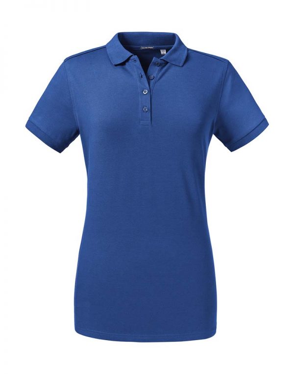 Ladies Tailored Stretch Polo Kleur Bright Royal
