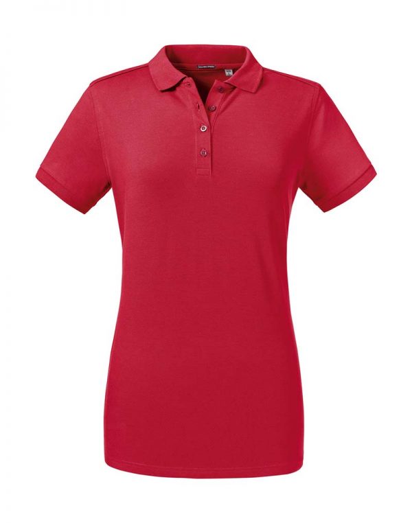 Ladies Tailored Stretch Polo Kleur Classic Red