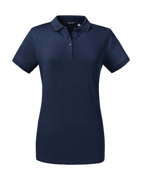 Ladies Tailored Stretch Polo Kleur French Navy